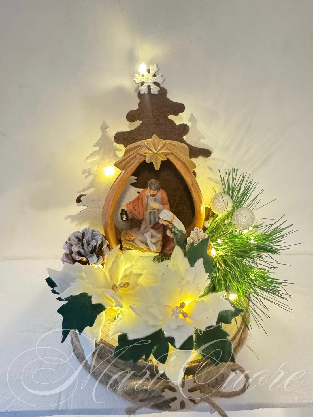 Centro tavola con natività