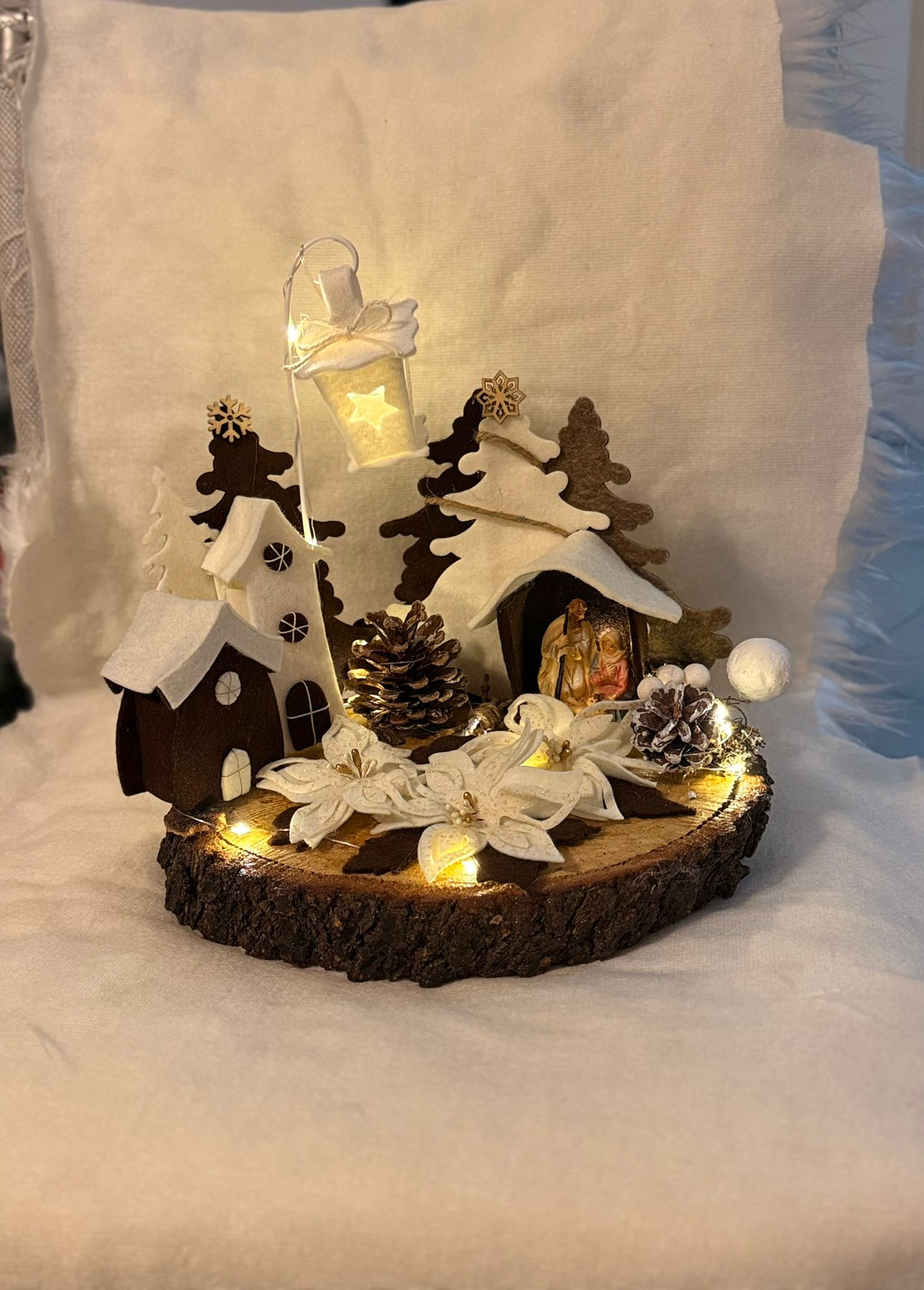 Presepe in pannolenci