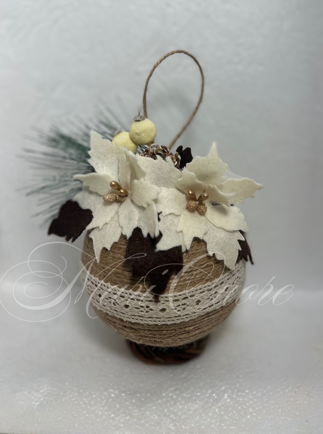 Pallina di Natale stile shabby