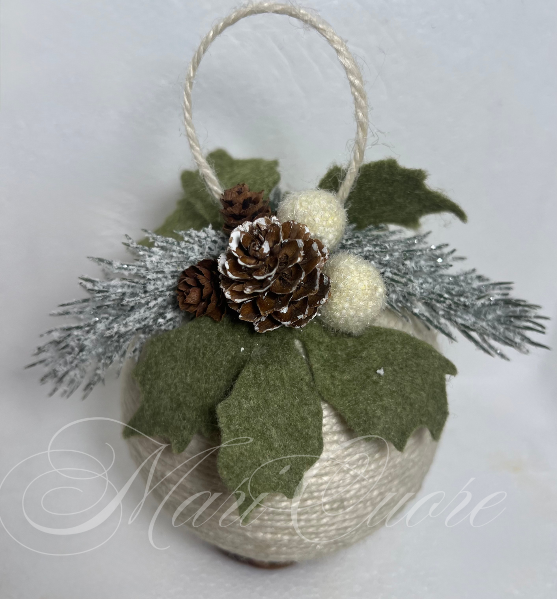 Pallina di Natale stile shabby