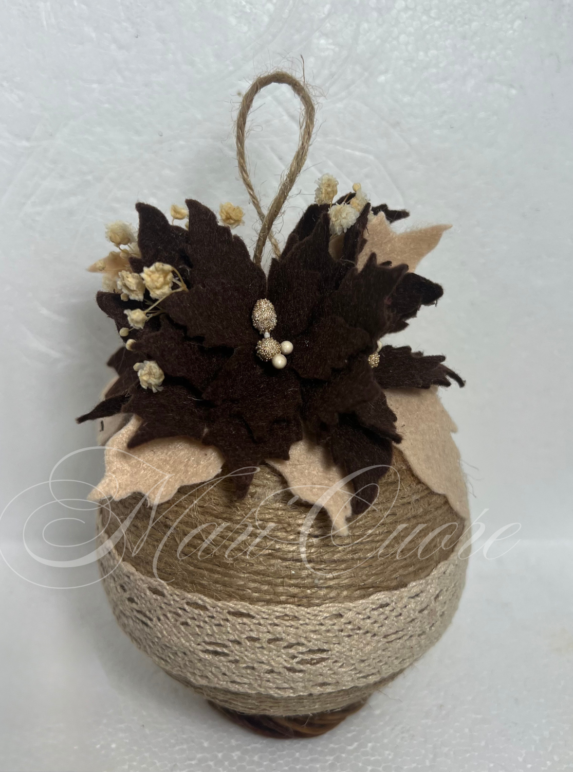 Pallina di Natale stile shabby