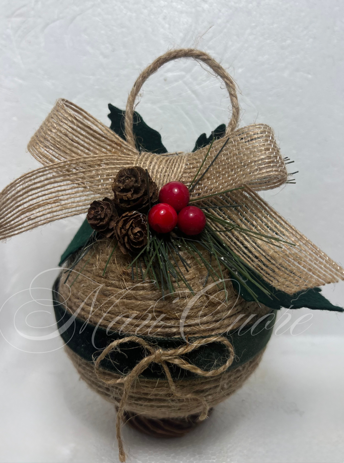 Pallina di Natale stile Shabby