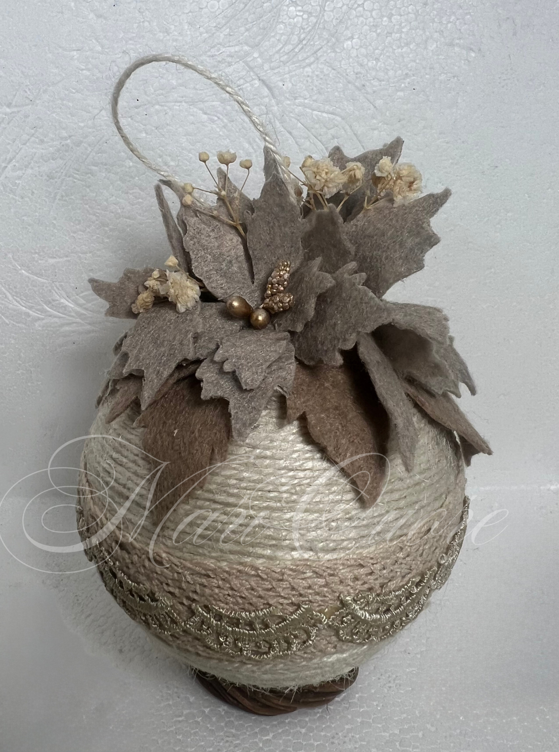 Pallina di Natale stile shabby
