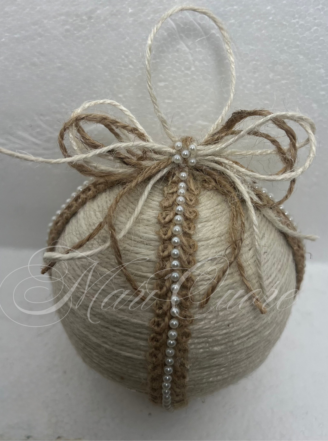 Pallina di Natale stile shabby